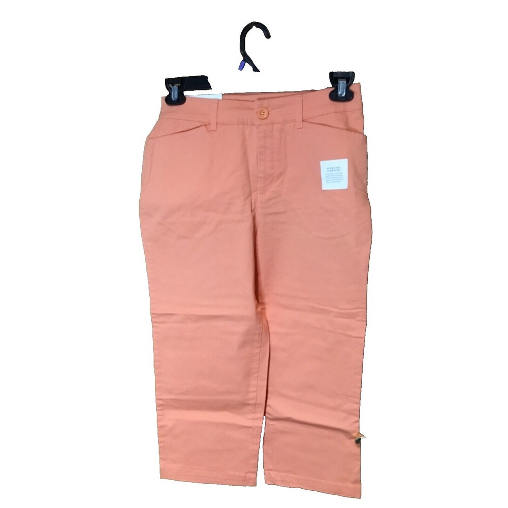 WOMEN'S CROFT & BARROW ORANGE CAPRI. SZ 4. NEW!